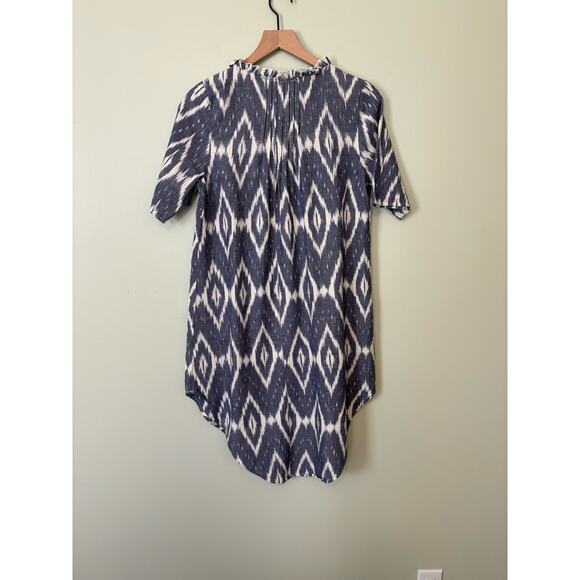 Sundance Isabel Ikat Button Front Shirt Dress Small Petite - Picture 8 of 11